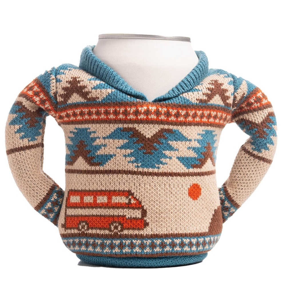 NWT Puffin Sweater Beverage Insulator